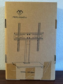 Perlesmith PSTVS09 Swivel Universal Table Top TV Stand for 32 inch - 55 inch...