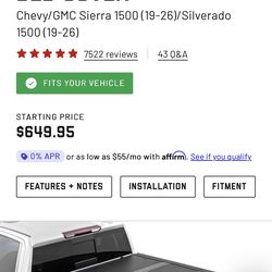 GMC Sierra bed cover