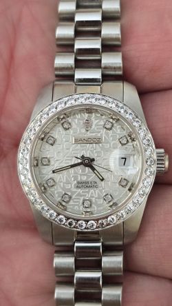 SWIS MADE AUTOMATIC SANDOZ DIAMOND WOMEN'S WATCH