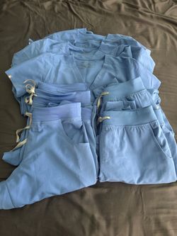 Ceil blue Fig scrub sets - 14 pieces total