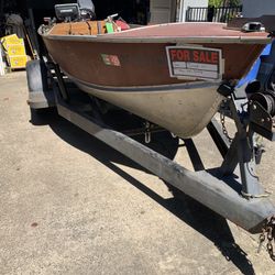 Lund 16’ W/40hp Motor  $2900.