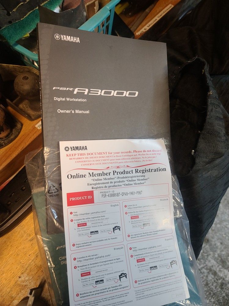 Free Yamaha PSR-A3000 Digital Workshop Owner's Manual In English & French