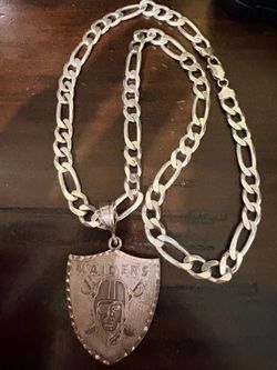 195 italy chain and pendant 24 inch long 83 grams total weight