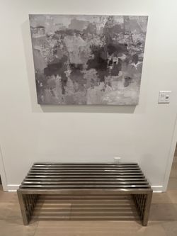 Silver Designer Bench