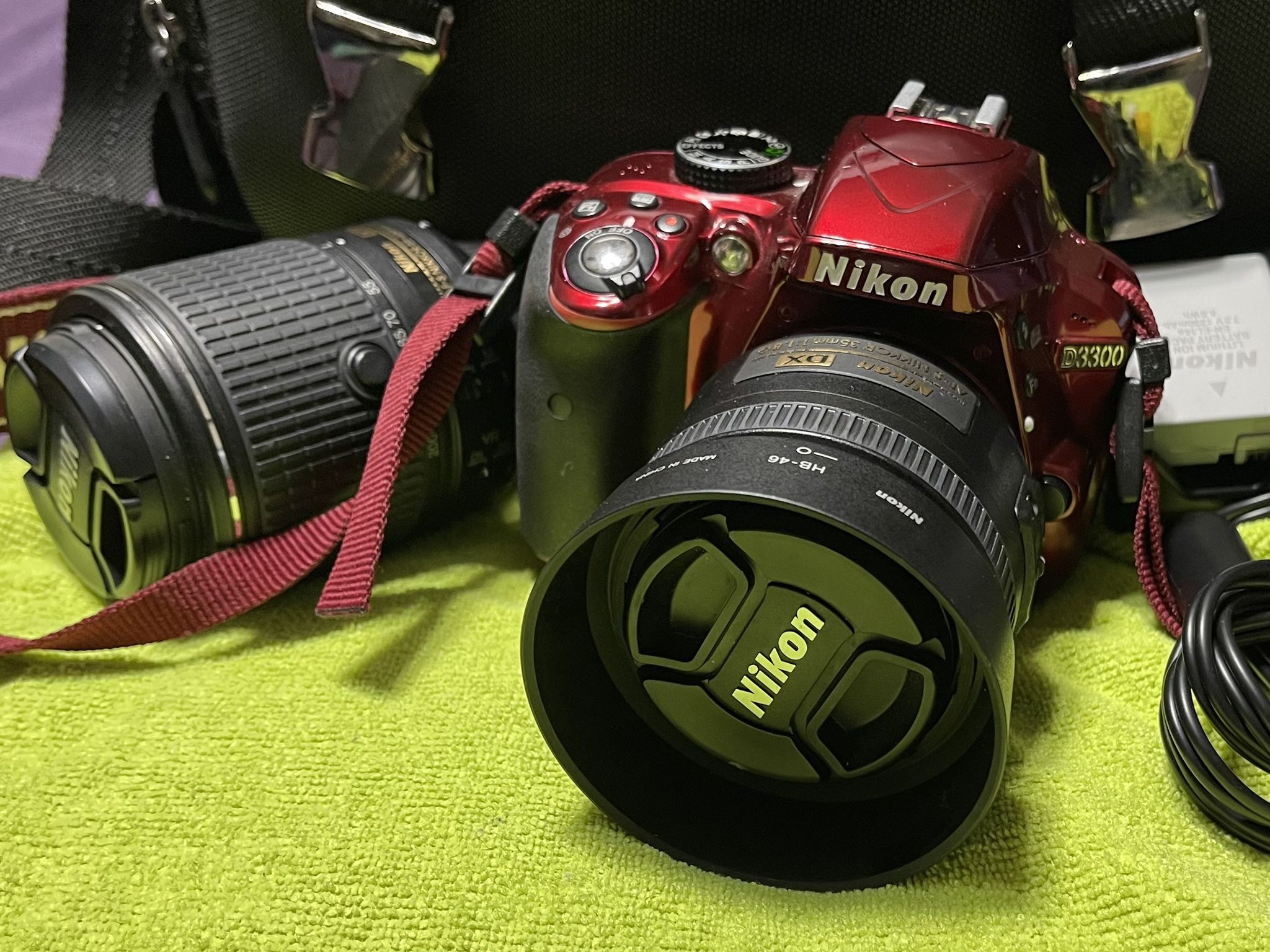 Nikon D3300 24.2 MP CMOS Digital SLR with Auto Focus-S DX and The AF-S DX NIKKOR 35mm f/1.8G & hood