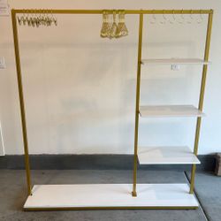 White And Gold Rack