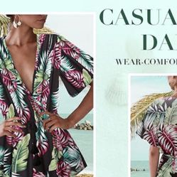 New York & Company Summer Romper New 