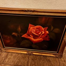 rose oil painting 