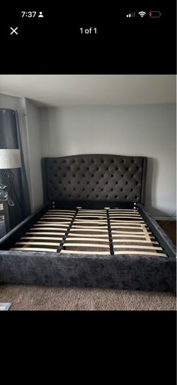 California King Bed with side tables