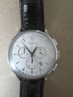 Movado's men's chronograph watch in good condition needs brand new battery 250.00 obo