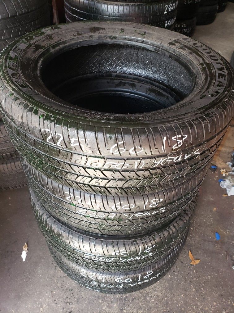 4 Used Tires 225 60 18 Good Years