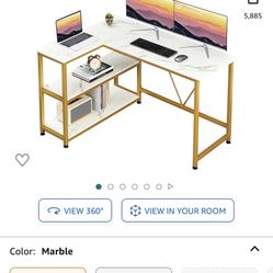 Marble Corner Desk