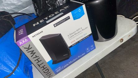 NETGEAR Nighthawk CAX80 AX6000 6-Stream Wi-Fi 6 Cable Modem Router