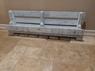 Huge solid wood farmhouse wine rack standing or hang