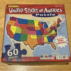 Puzzle Of United States of America 