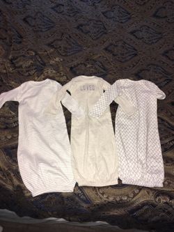 Cotton Sleeper Gown Grey With Cuffs Simple Joys by Carter's