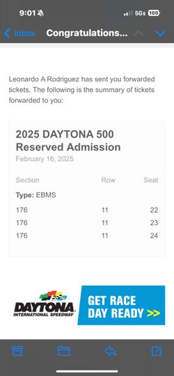 Daytona Tickets