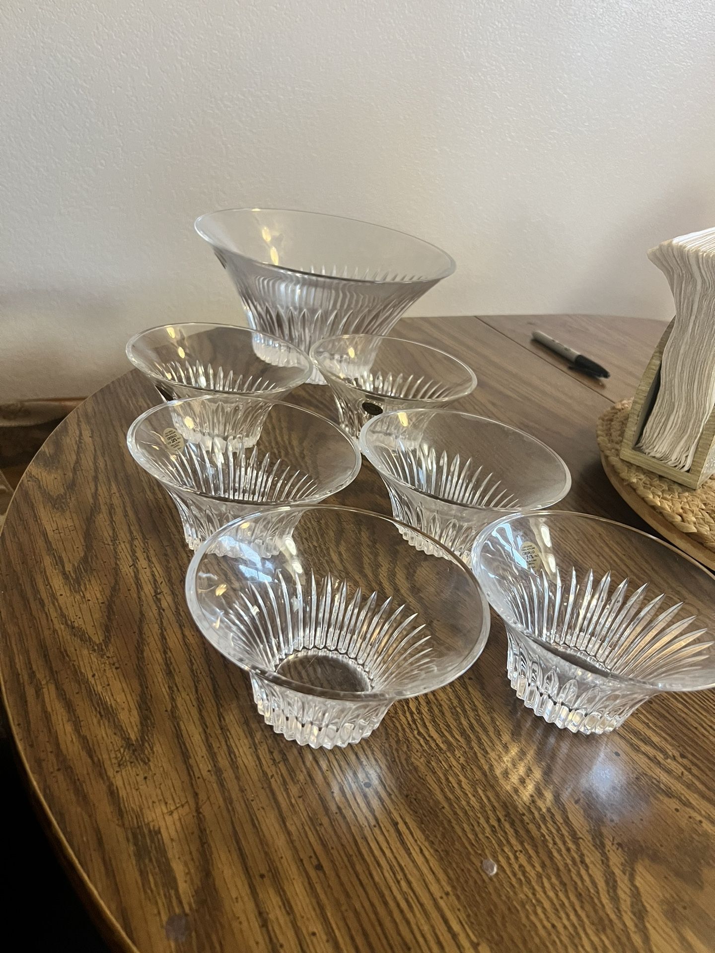 Royal Crystal Rock 7 Piece Dish Set. 