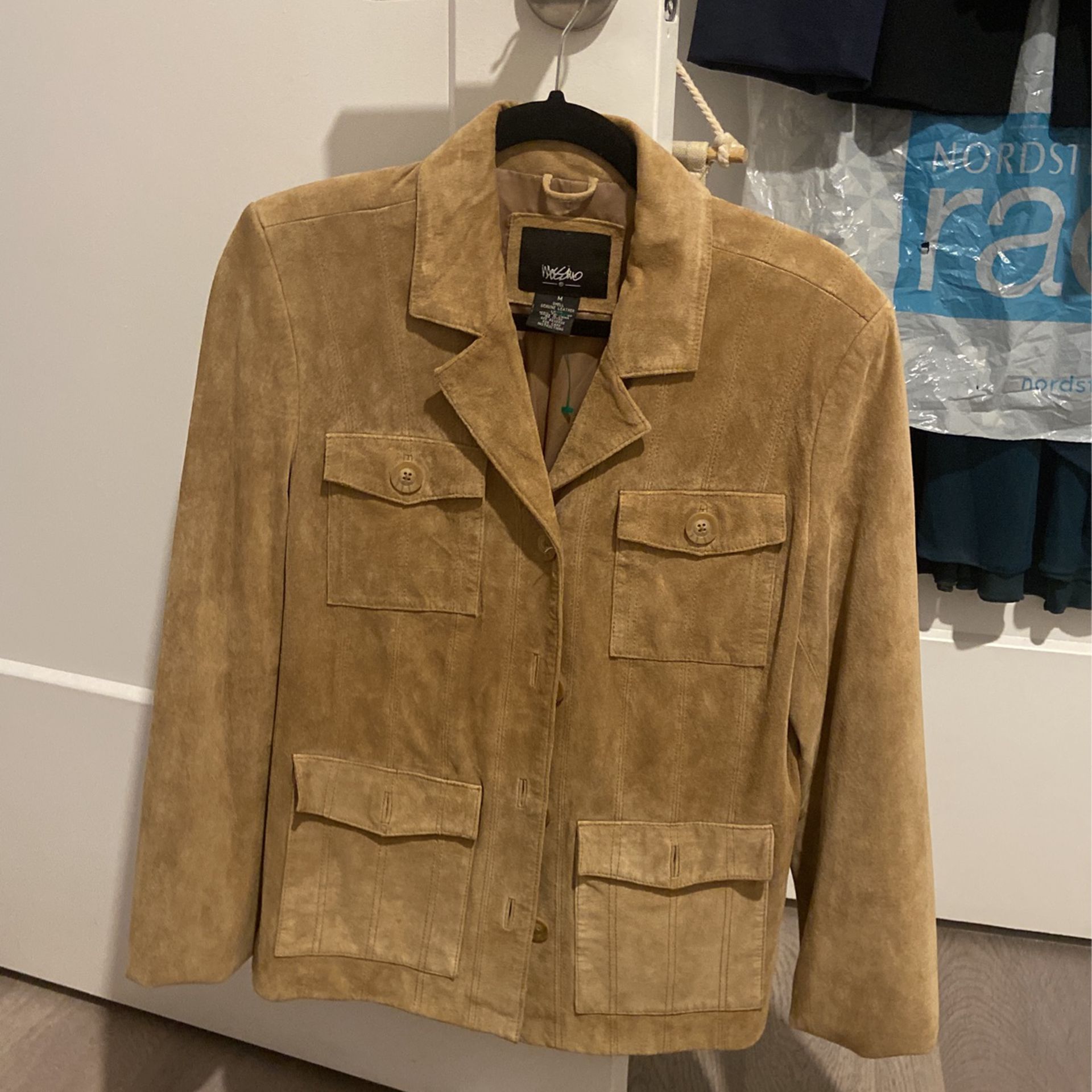 Mossimo Leather Jacket Size Medium