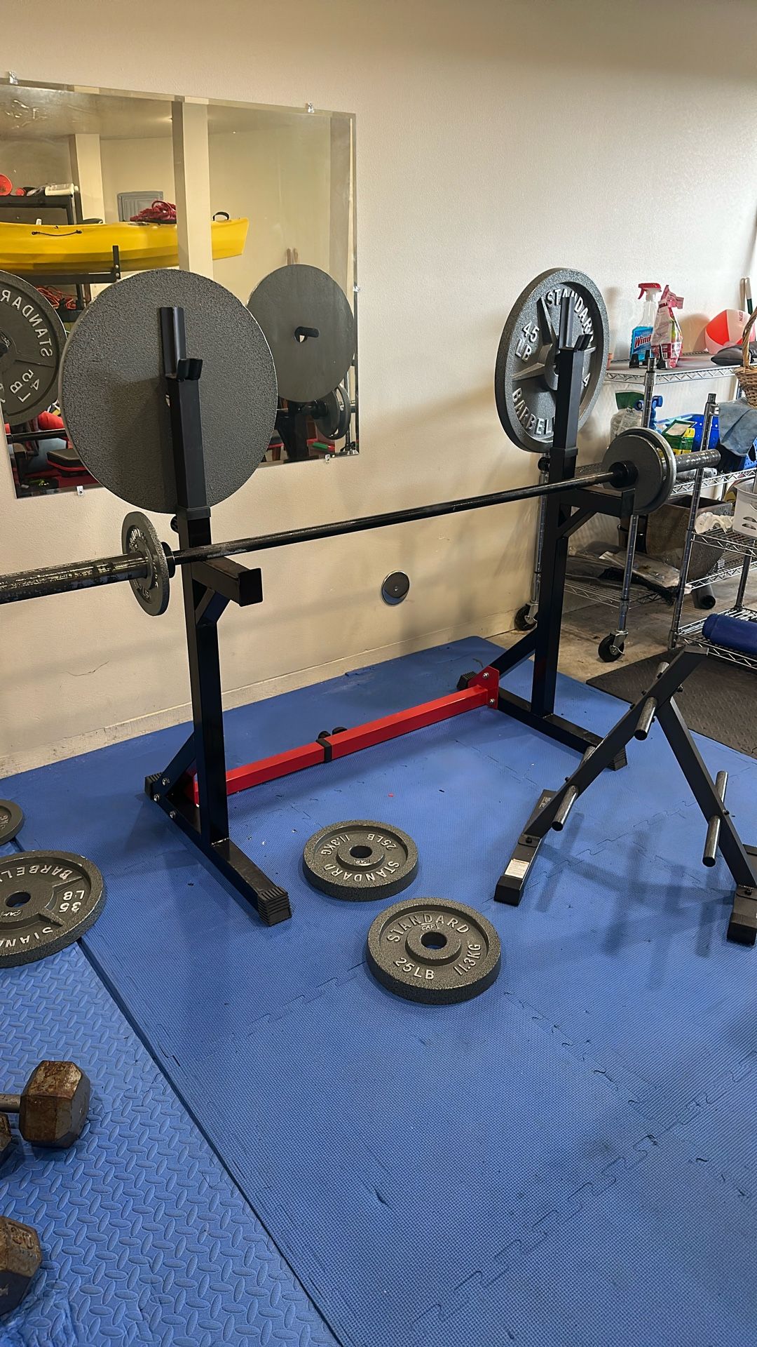 Bench Rack, Weight Holder, Weights