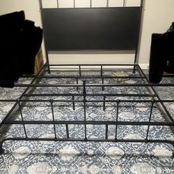 King bed frame. No mattresses