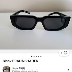 Black PRADA SUNGLASSES