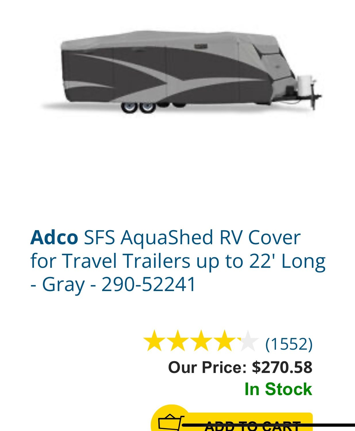 ADCO AQUASHED RV COVER