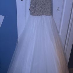 Embellished Tulle Gown