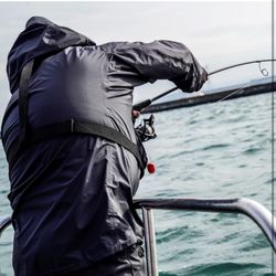 Compact USCG 150N Buoyancy PFD Outdoor Life Vest Automatic/Manual Inflatable Life Jacket PFD with 33g CO2 Cartridge (Red, Automatic)