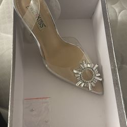 Clear heels Size 6