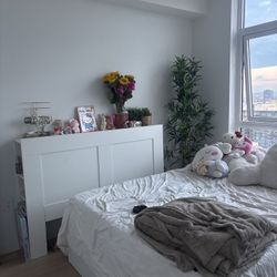 Brinmes Headboard  With Storage Compartment 