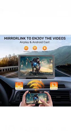Wireless Portable CarPlay & Android Auto 9” Screen — Get NEW Technology In Outdated Vehicle!