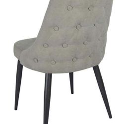 DINING CHAIR GRAY FABRIC