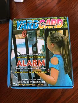 Yard gard alarm swimming pool