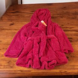 Colsie by Target Women's 2pc Hoodie Robe and Headband Set - Hot Pink sz small