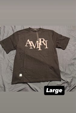 Amiri Staggered Logo T-Shirt Large