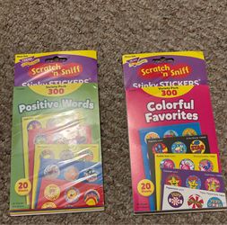 600 new stickers-scratch & sniff-Teacher, student, reward, parents