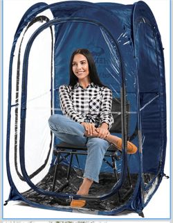 WeatherPod® Pop-Up Sports Tent 1-2 Person – Instant Setup MyPod™ Original Shark Tank All-Weather Shelter for Outdoor Sports, Rain, Wind & Cold