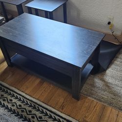 Espresso Black Coffee Table Set