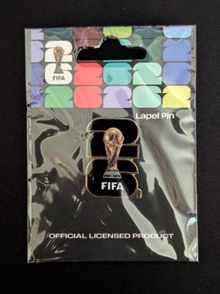 2026 FIFA World Cup Logo Pin w/ Trophy