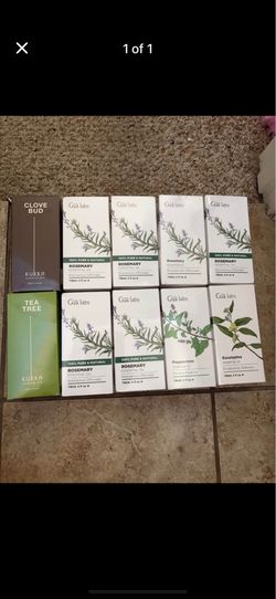 Gya Labs and Kukka Essential Oils - Rosemary, Peppermint, Eucalyptus, Tea Tree, Clove Bud