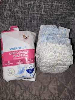 XS Disposible Diapers for female dogs