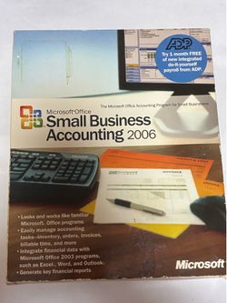 Microsoft Office Small Business Accounting 2006 New