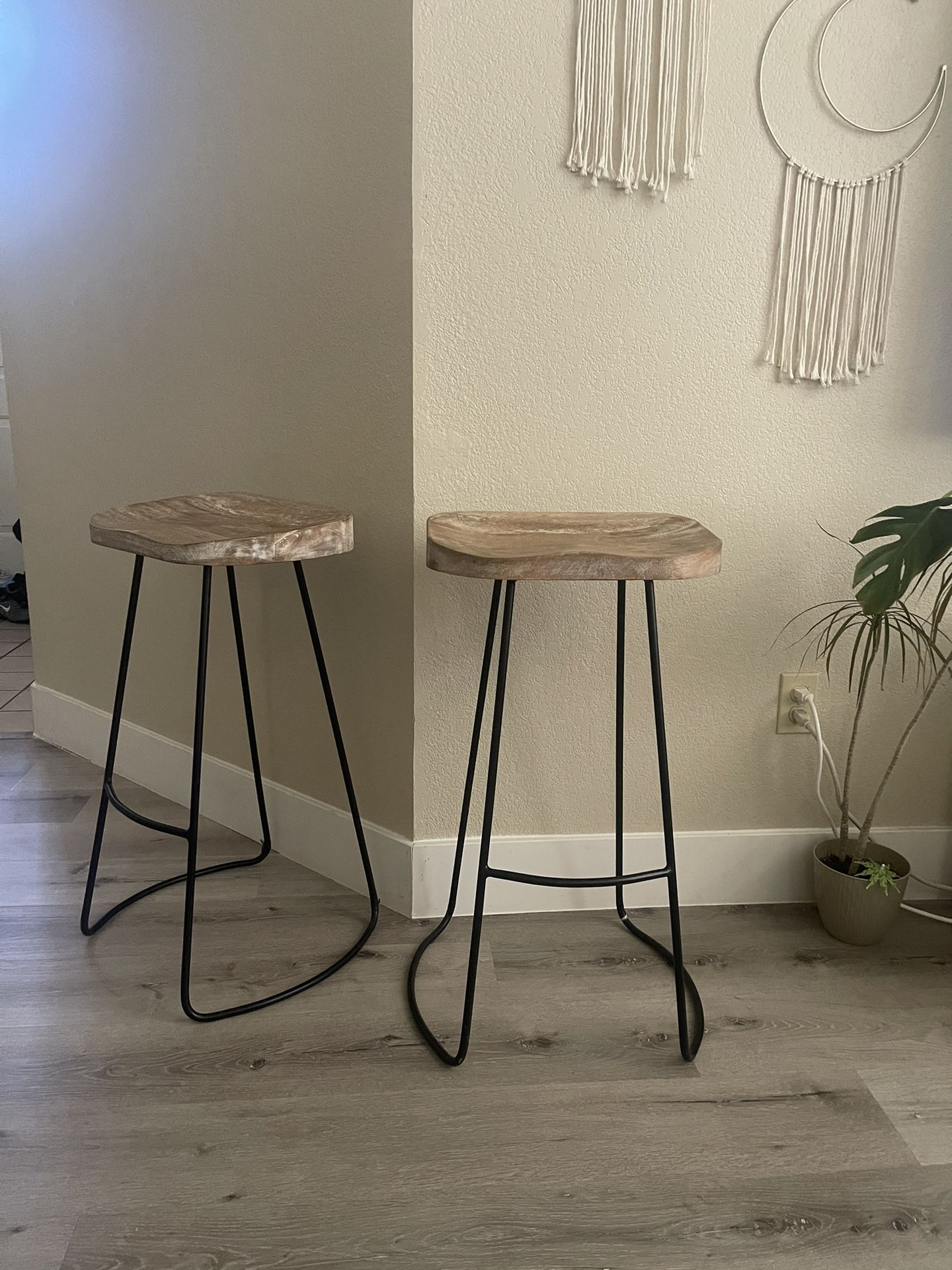 Set Of 2 Bar Stools-29” Tall