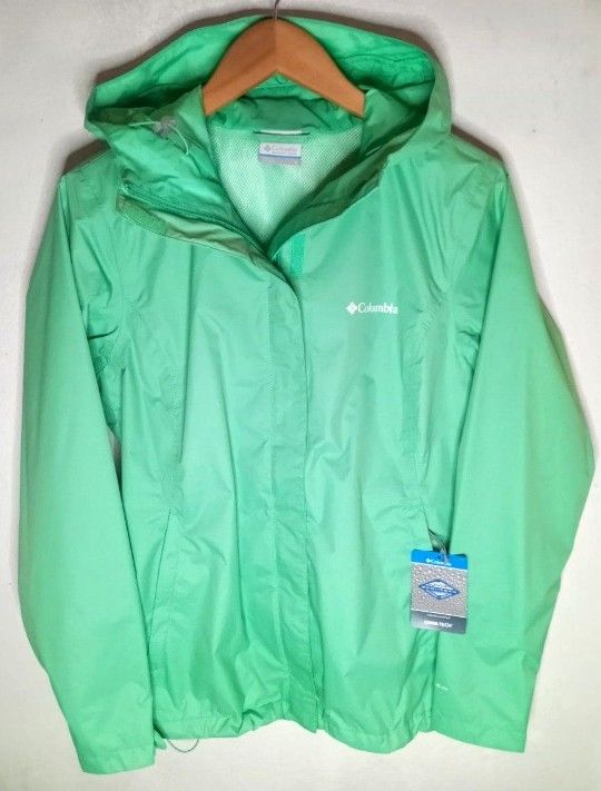 Green Columbia Windbreaker- Women's Size Small