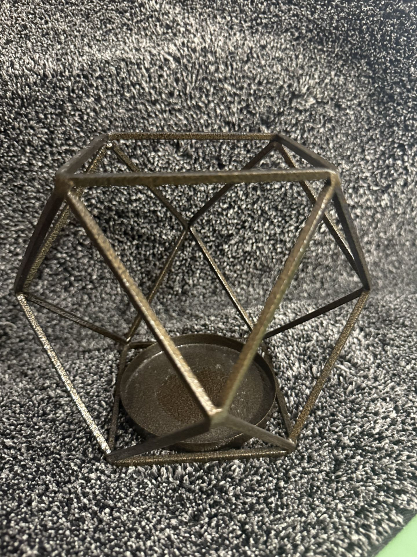 Medium Size Metal Geometric Candle Holder
