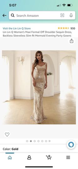 Gold Sequence Dress
