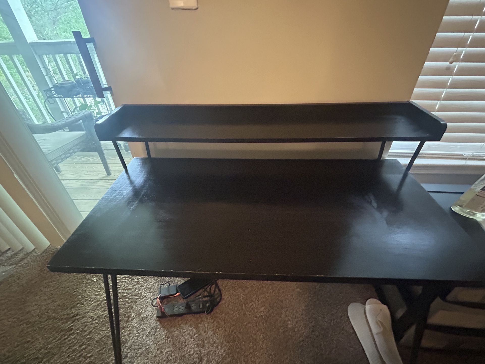 Black IKEA Computer/Office Desk