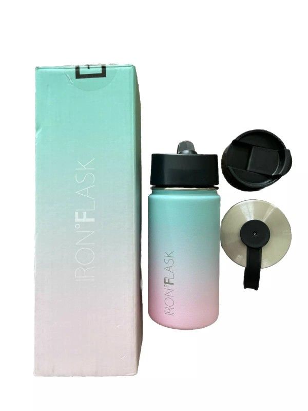 Iron Flask 14 Oz Cotton Candy Wide Mouth Ceramic Water Bottle