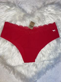 PINK No Show Lace Waistband Cheekster Underwear